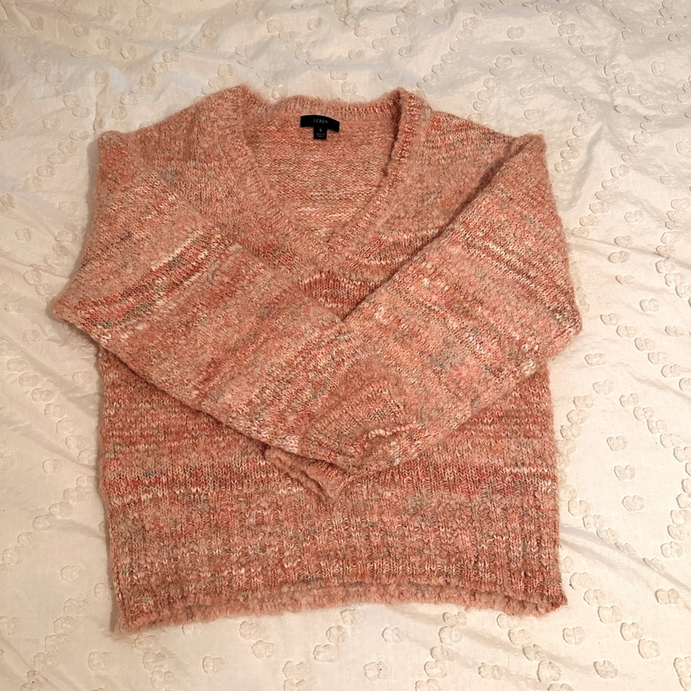 J.Crew Crop Puff Sleeve Sweater